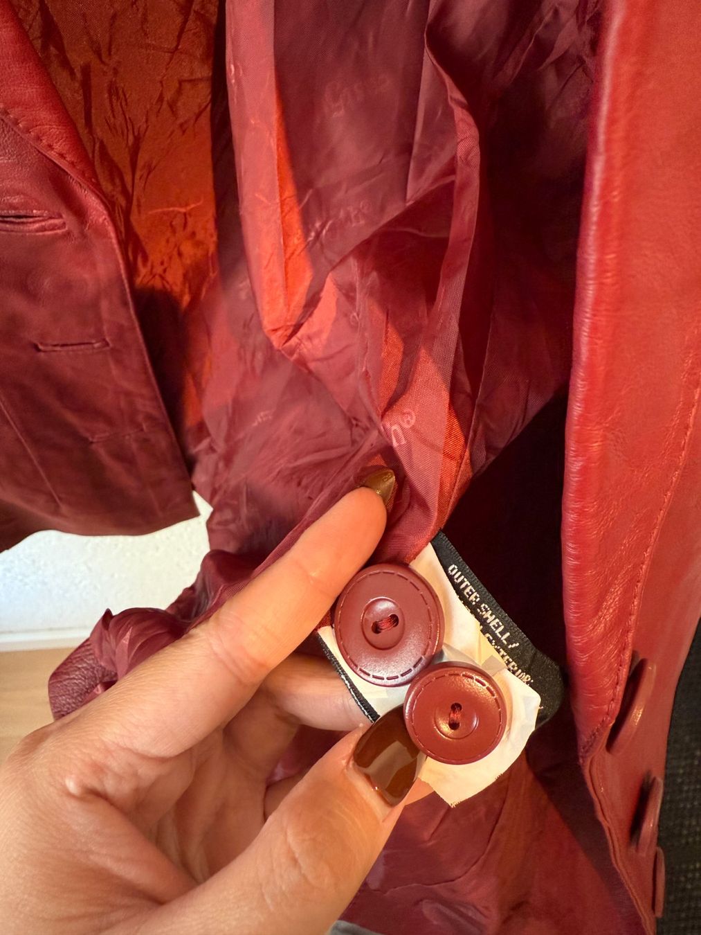 Jacken: Red wine leather blazer – Gebraucht aus St. Gallen von trxcy 5