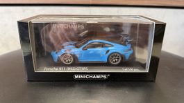 Minichamps Porsche 911 (992) GT3RS Blau Weiss 1:43 Neu!