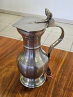 Zinn Kanne Karaffe + 6x Zinn Becher SIGG Frauenfeld Feinzinn
