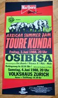 ORIGINAL Konzert Plakat 1988 TOURE KUNDA Zurich VH