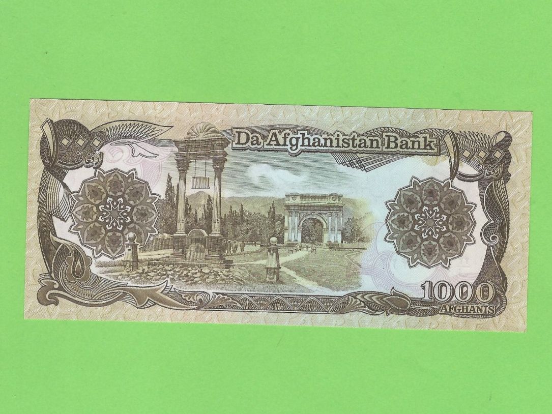Banconote: Afghanistan 1000 Afghanis Banknote – Usato da Zürich venduto da t24_de