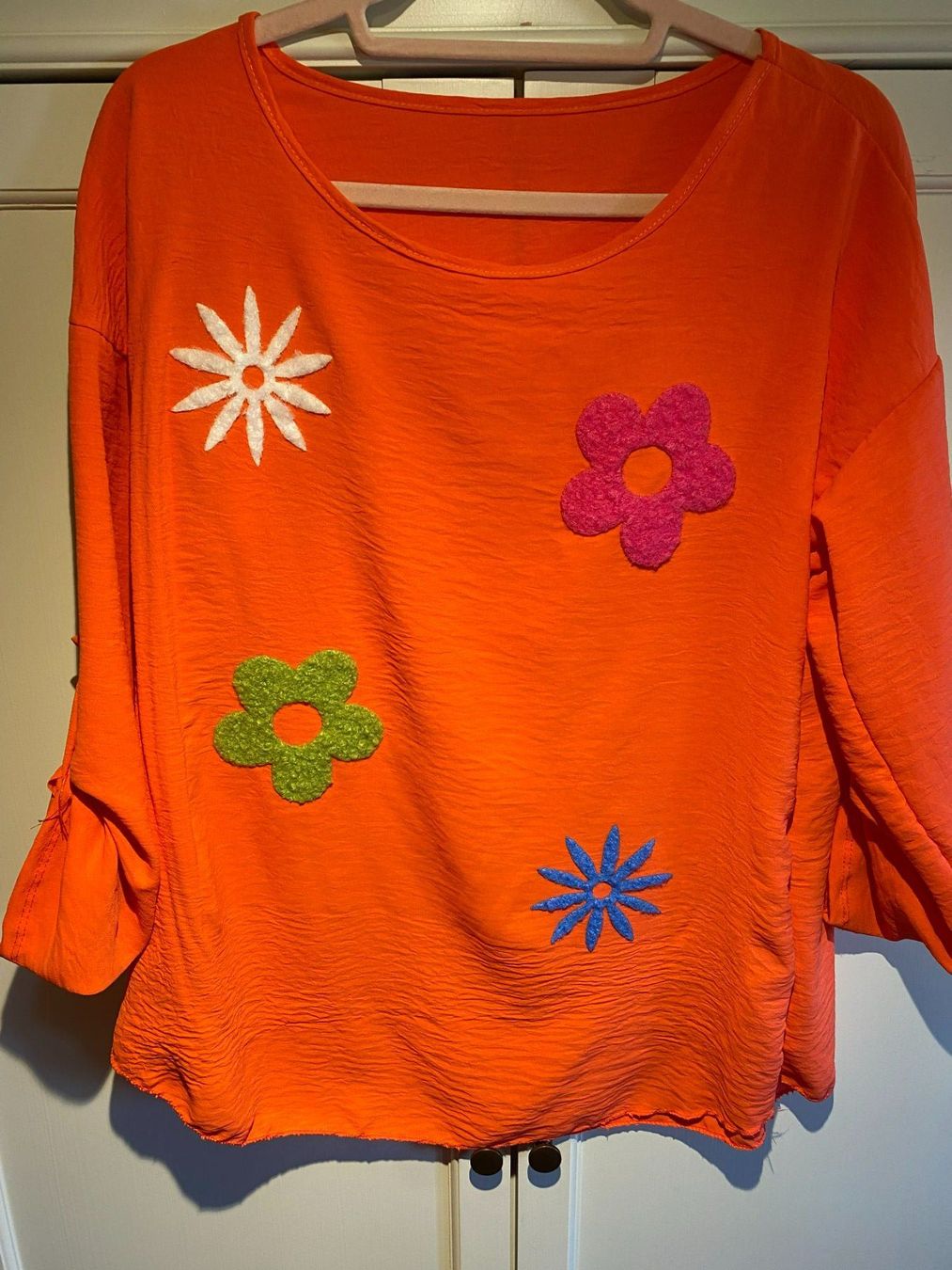 Camicette: BLUSENKLEID NEON MIT BLUMEN DAMEN – Nuovo e nell'imballaggio originale da Meienried venduto da ManuelaBoutique 2
