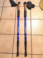 2x Wanderstöcke premium qualität teleskopisch 90-135 cm lang