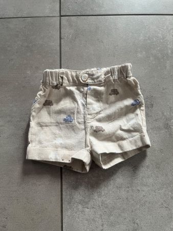 Mayoral, Sommerhose, Leinenhose, Shorts, beige, Auto, Gr. 62