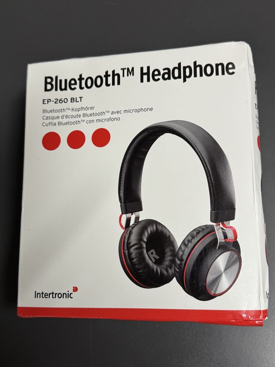 Cuffie: Intertronic EP-260 BLT Bluetooth Kopfhörer - NEU versiegelt  – Nuovo e nell'imballaggio originale da Zürich venduto da Nobs1 2