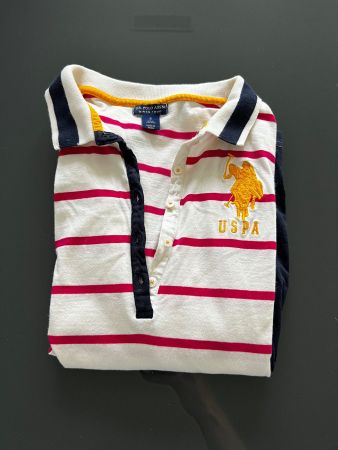 USPA US Polo Shirt S 36 38 Ringelshirt gestreiftes Shirt neu