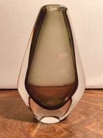 Orrefors Vase Nils Landsberg grau weiss Schweden