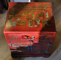 RARE : Meubles chinois laqués rouge