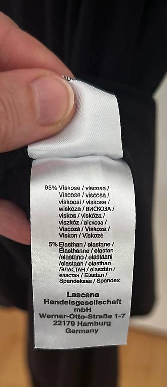 Vestiti: LASCANA Viscose Maxikleid schwarz Gr. S – Usato da Basel venduto da Findus78 3