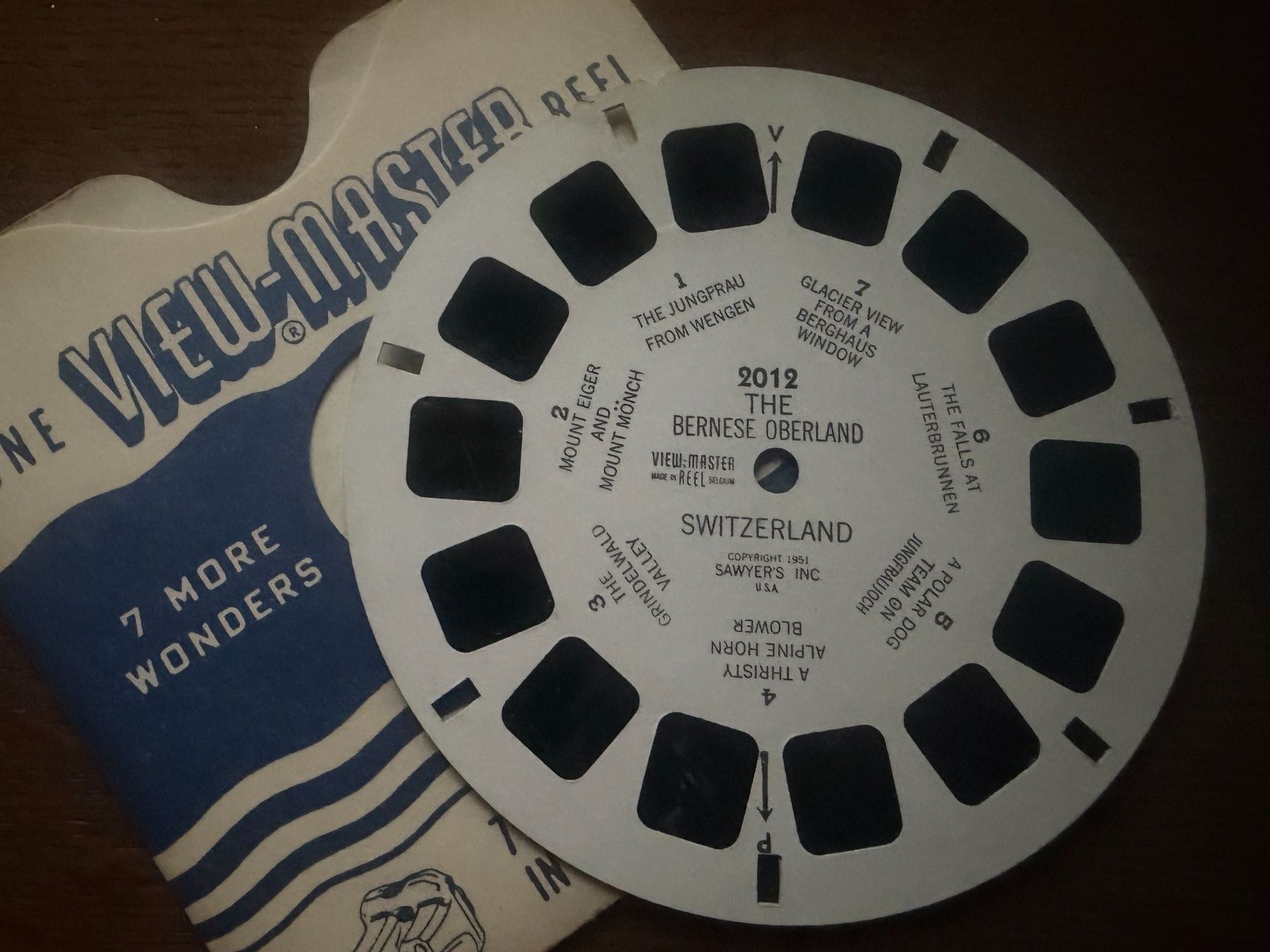 View-master Giocattoli: View-Master 3D: Nr. 2012 BERNESE OBERLAND – Usato da Tegerfelden venduto da siebenmacky