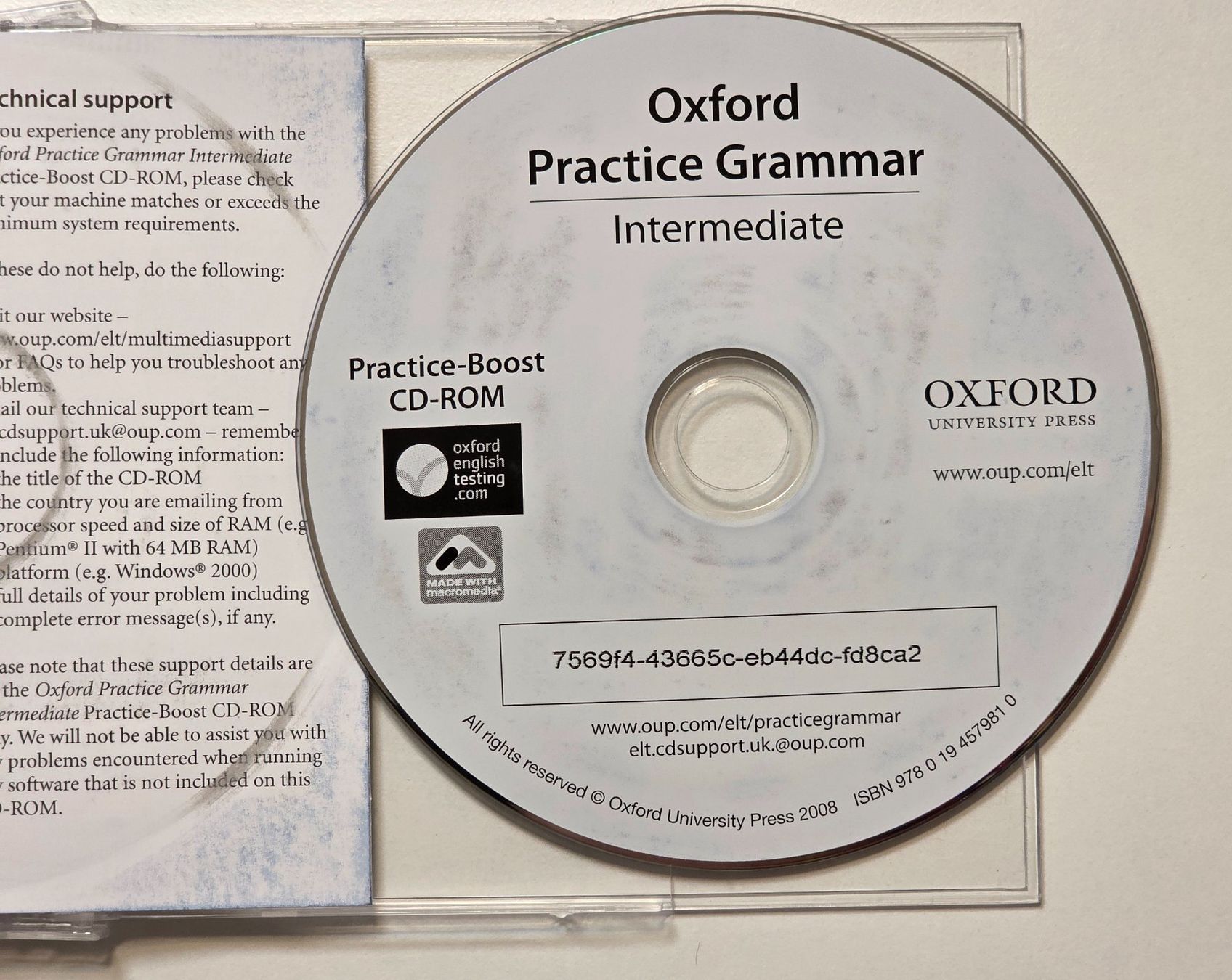 Libri: CD-Rom Oxford Practice Grammar English Intermediate Boost – Usato da Dürnten venduto da Bachtelsurfer 1