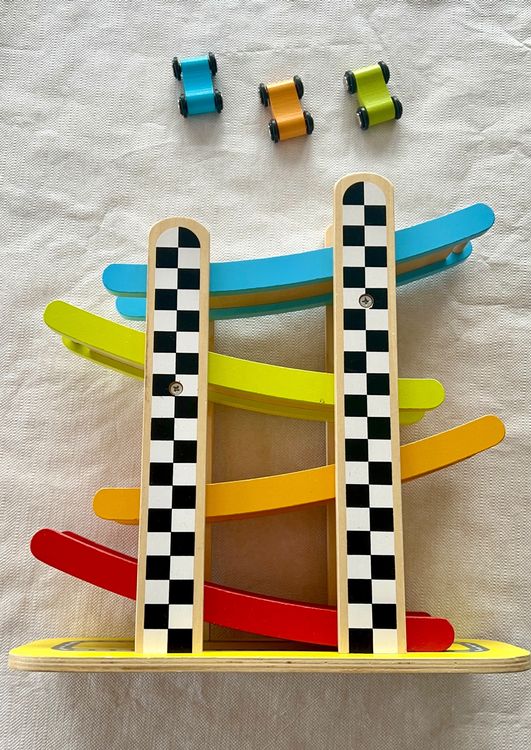 Car racetrack Toboggan voitures en bois Kaufen auf Ricardo