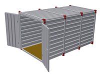4m Lagercontainer, Blechcontainer RST AG