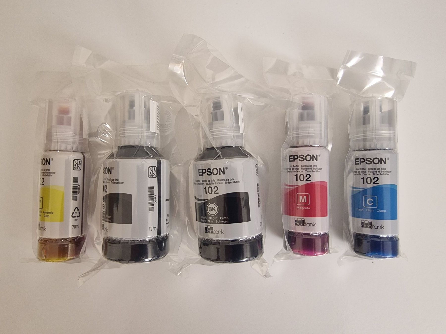 Epson Cartucce per stampanti & toner: Epson 102 EcoTank 4-Farben Multipack + 1 Schwarz Gratis NEU – Nuovo e nell'imballaggio originale da Plaffeien venduto da Rena88 2