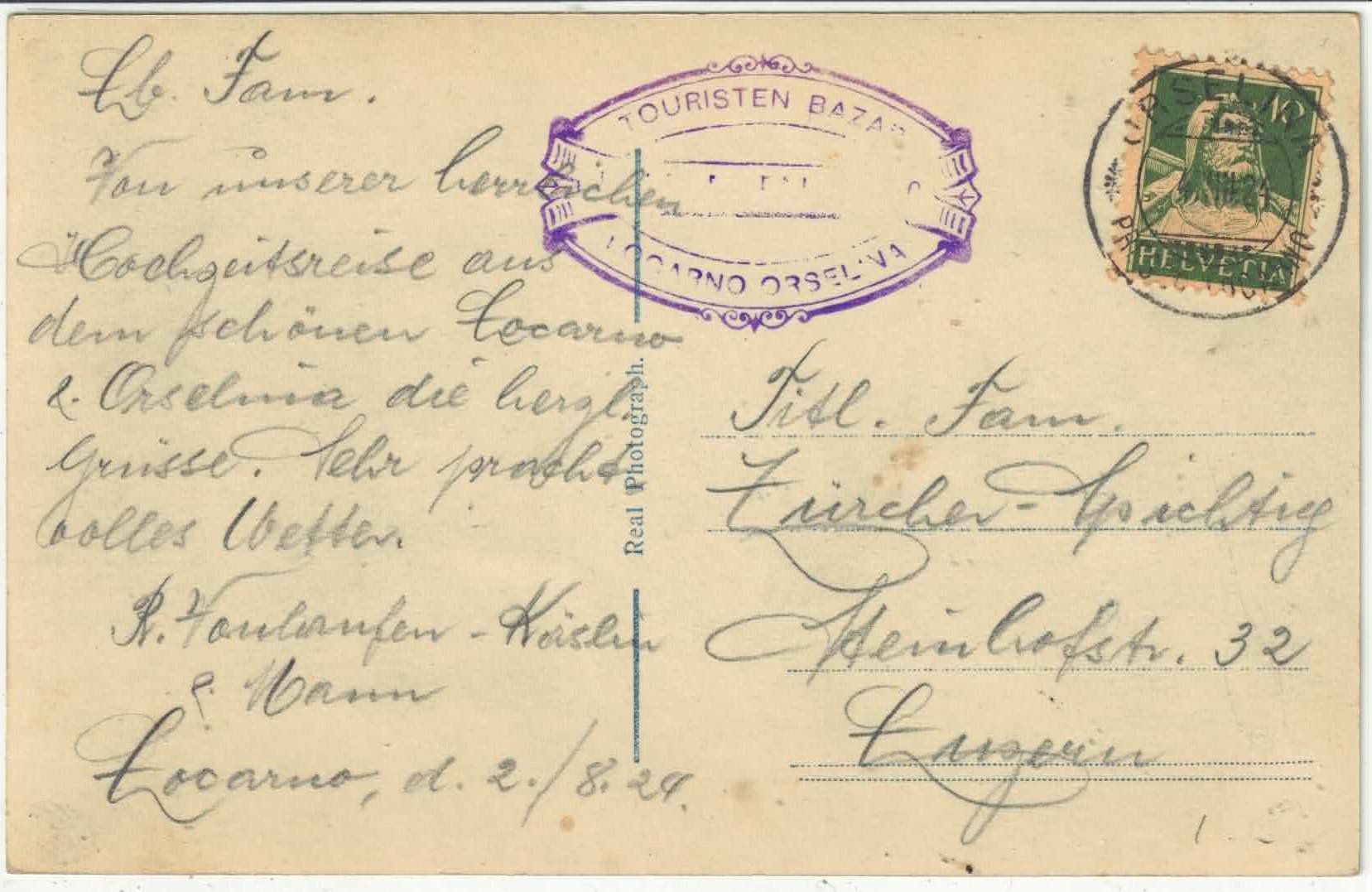 Cartoline postali: Costume Ticinese – Usato da Ettingen venduto da Kartenplanet 1