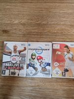 Wii Spiele Set: Mario Kart, NBA Live 09, EA Sports Active 
