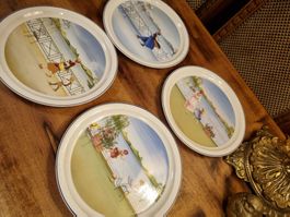 Villeroy & Boch 4 Wandteller Romantische Jahreszeiten