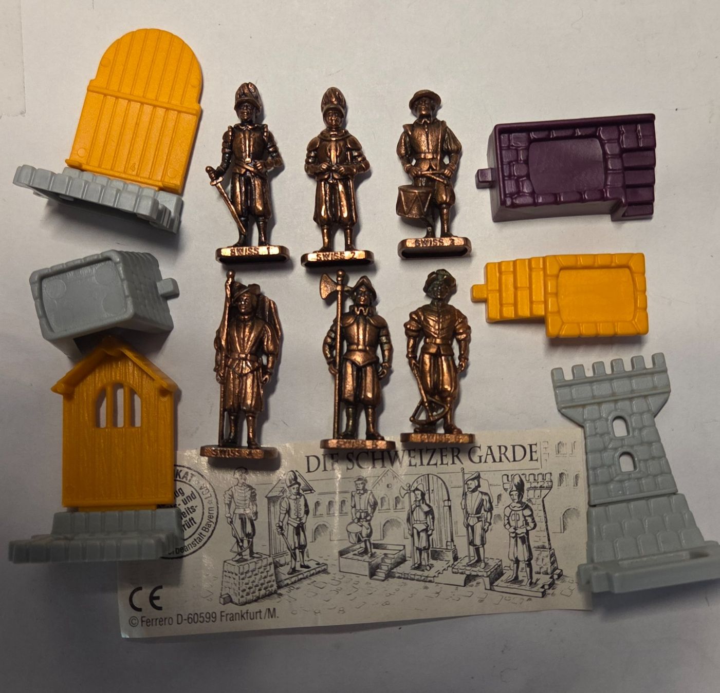 Figuren: Ü-ei Metall bronze Schweizer Garde 1 bis 6 – Gebraucht aus Zürich von Tobi76