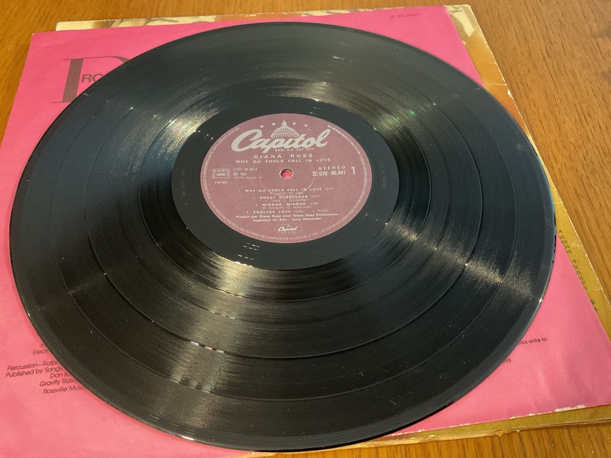 Schallplatten: Diana Ross - Why Do Fools Fall in Love LP, 1981 – Gebraucht aus Steinach von Quarkie 3