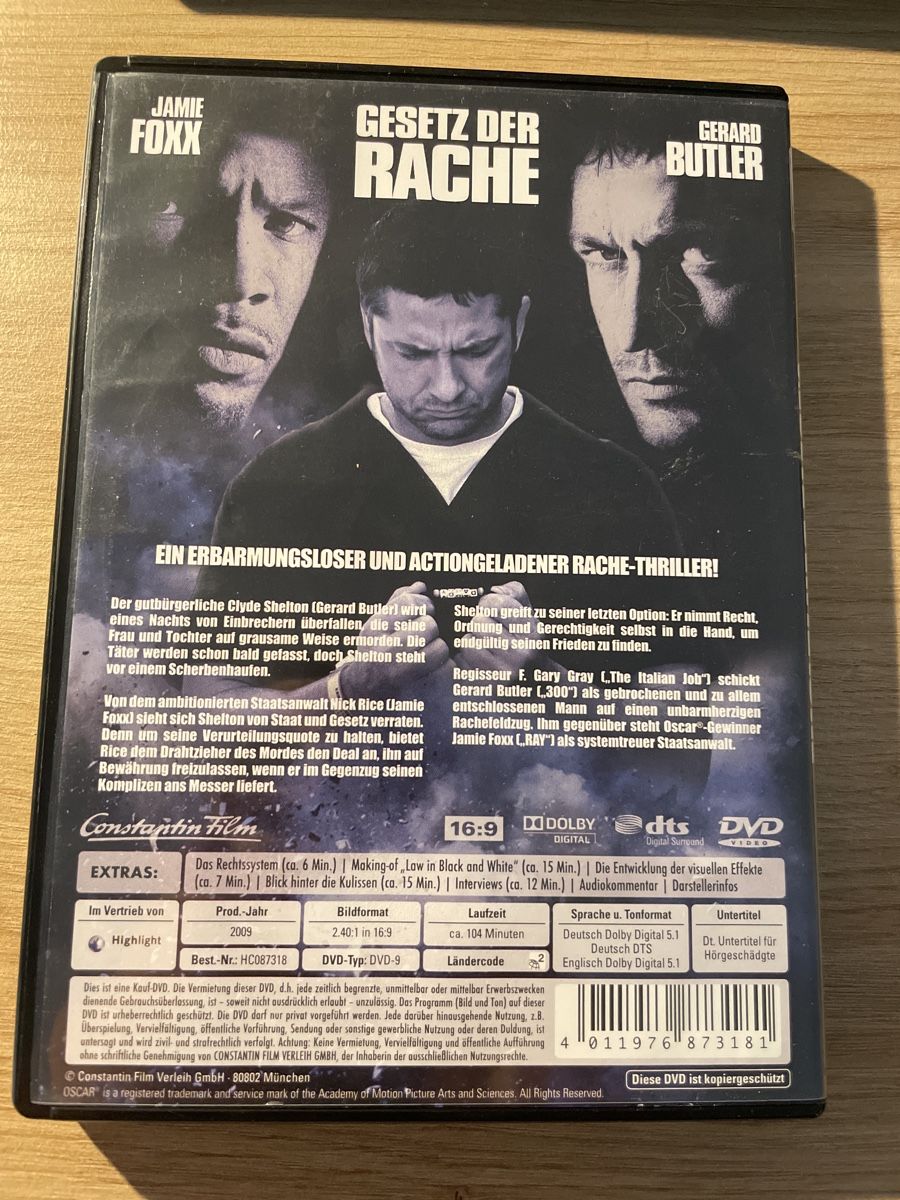 Tutti i DVDs: Gesetz der Rache – Usato da Sargans venduto da Didis 1