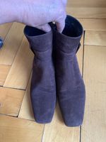 Bottines daim marron Bruno Magli 38 interieur fourrure