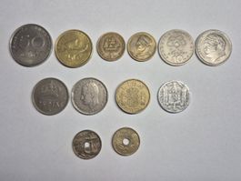 12 pièces  Europe du sud (Grèce/Espagne)