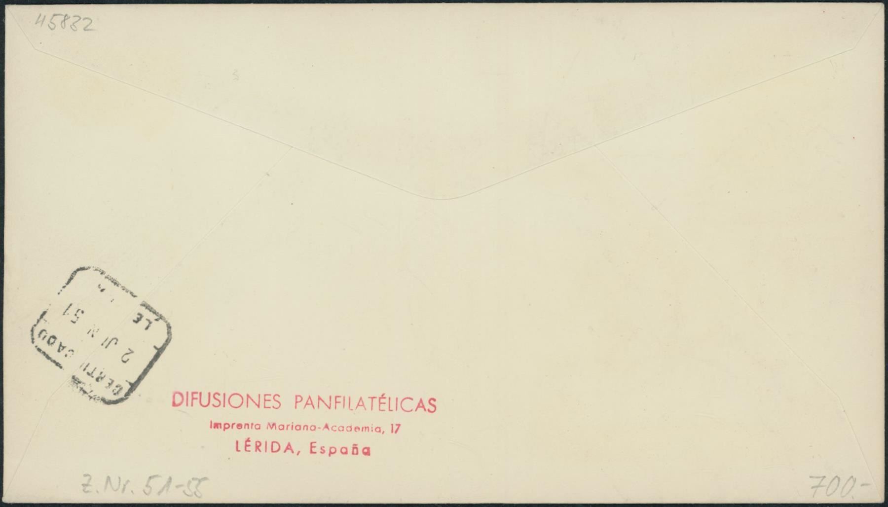 Tutti i francobolli: 1951 - Pro Patria - FDC ET • fr – Usato da Schindellegi venduto da leecollect 1