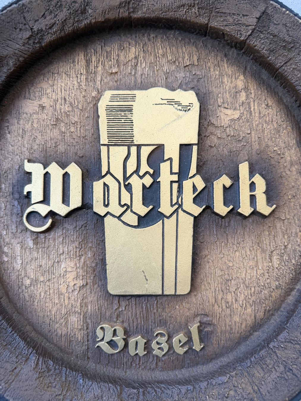 Alle Dekorationen: ORIGINAL WARTECK BIER FASSFRONT VINTAGE DEKORATION – Gebraucht aus Remigen von Reto1318 1