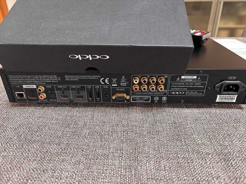Sistemi audio & multimediali: Lecteur Blu-ray Oppo BDP 103D (EU) CODEFREE//MULTIZONES – Nuovo e nell'imballaggio originale da Genève venduto da Alex_71 2