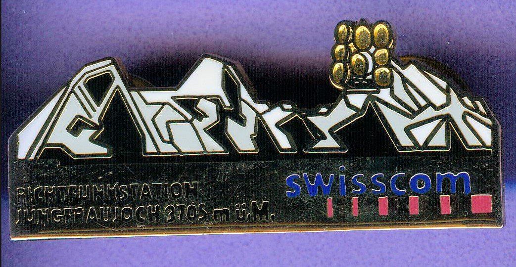 Placchette & Badge: PTT   Richtfunkstation  JUNGFRAUJOCH – Usato da Winterthur venduto da Sammleroase