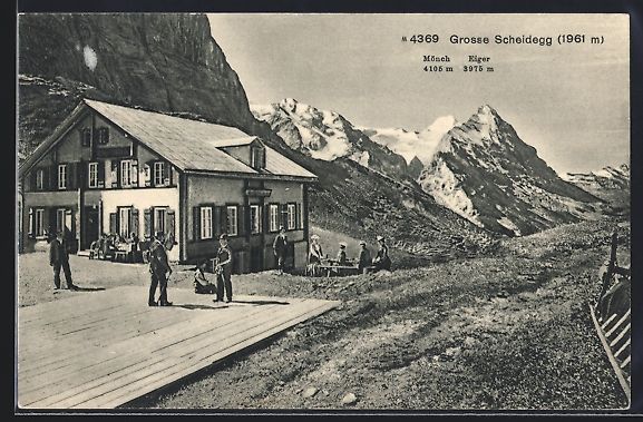 Cartoline postali: AK Grosse Scheidegg, Ansicht vom Gebirge – Usato da Berlin venduto da bartko-reher