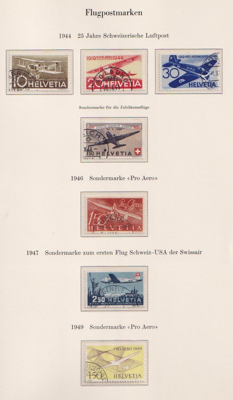 Tous les timbres: Sammlung Flugpost Scheiz. – D'occasion à Dornach par kloster33 3