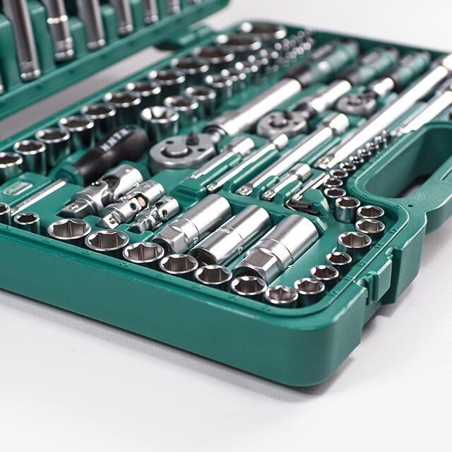 Tutti gli attrezzi: Steckschlüssel-Satz 1/4"-3/8"-1/2", 155-teilig – Nuovo e nell'imballaggio originale da Rothrist venduto da Jacktk 1