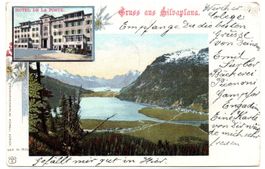 Gruss aus SILVAPLANA Post - Postkutsche
