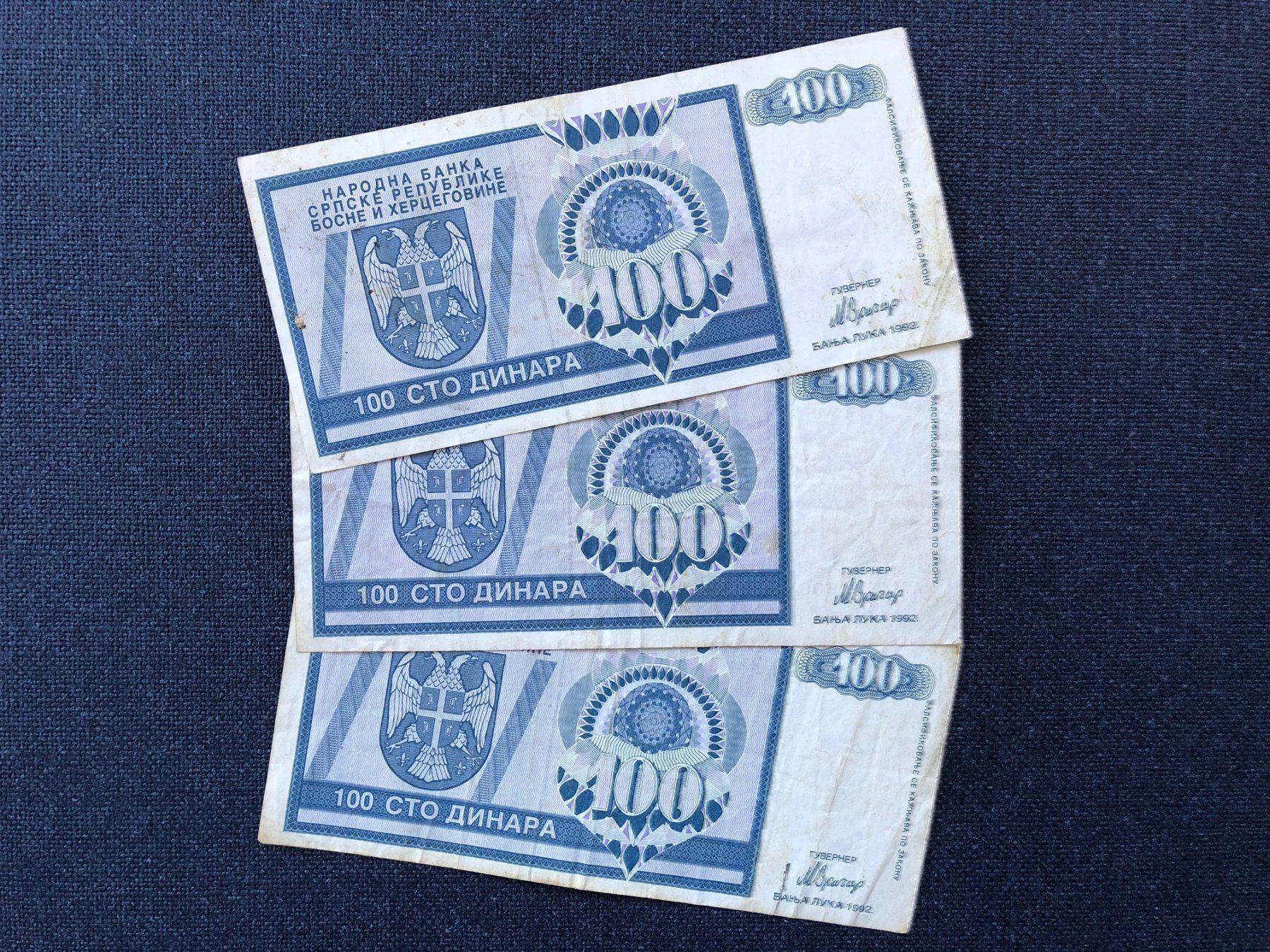 Banconote: Banja Luka 1992 - Republika Srpska Dinar – Usato da Pfäffikon SZ venduto da Sieben77