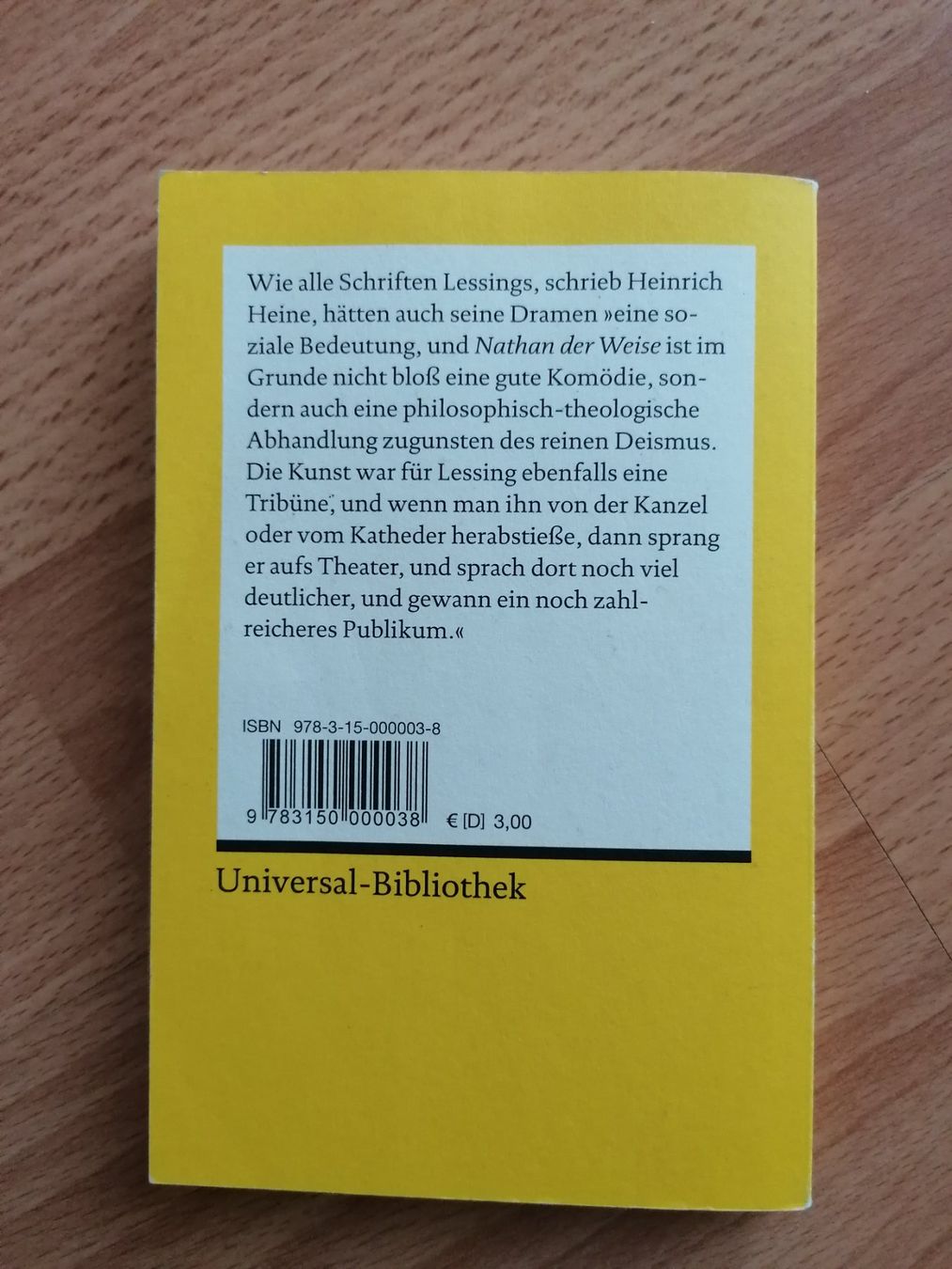 Libri: Nathan der Weise G.E.Lessing – Usato da Uster venduto da scott_2025 1