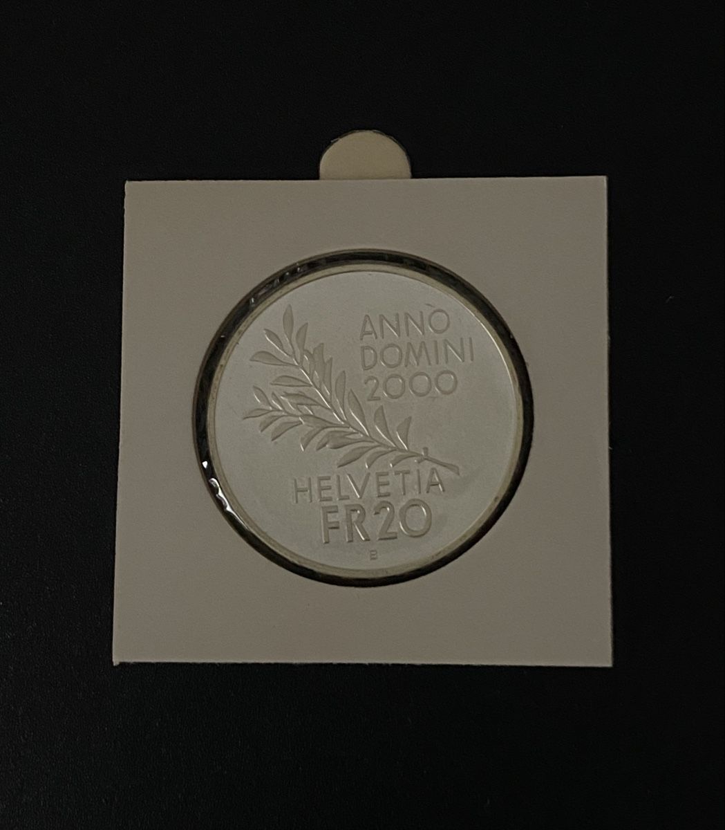 Alle Münzen: 20 francs 2000 Arg. – Neu (gemäss Beschreibung) aus Genève von Mar7319 1