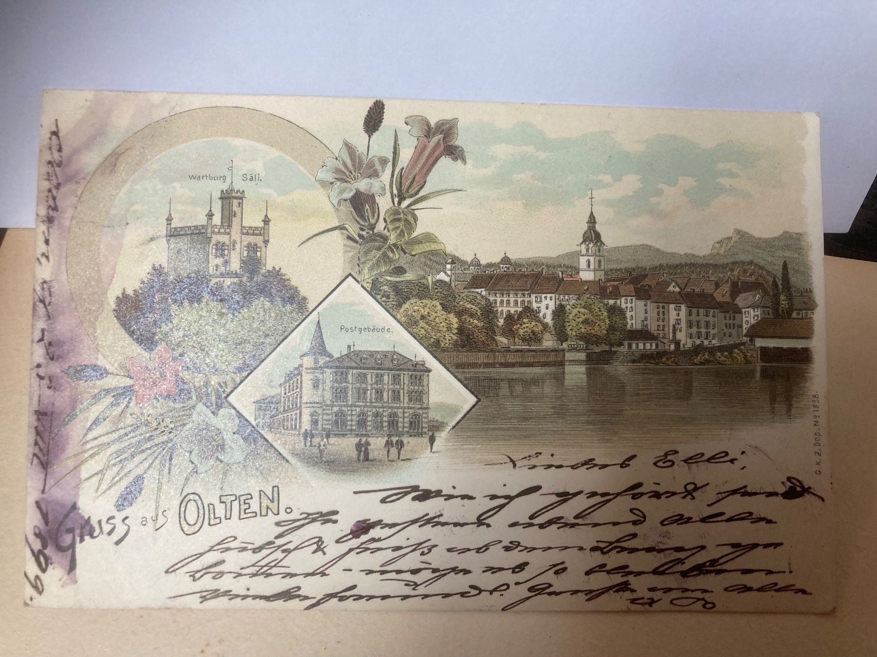 Ansichtskarten: antike Postkarte - Gruss aus Olten – Gebraucht aus zürich von papalapa