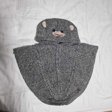 Roots Canada cable knit Monkey Poncho 3 - 5 jahre, like new