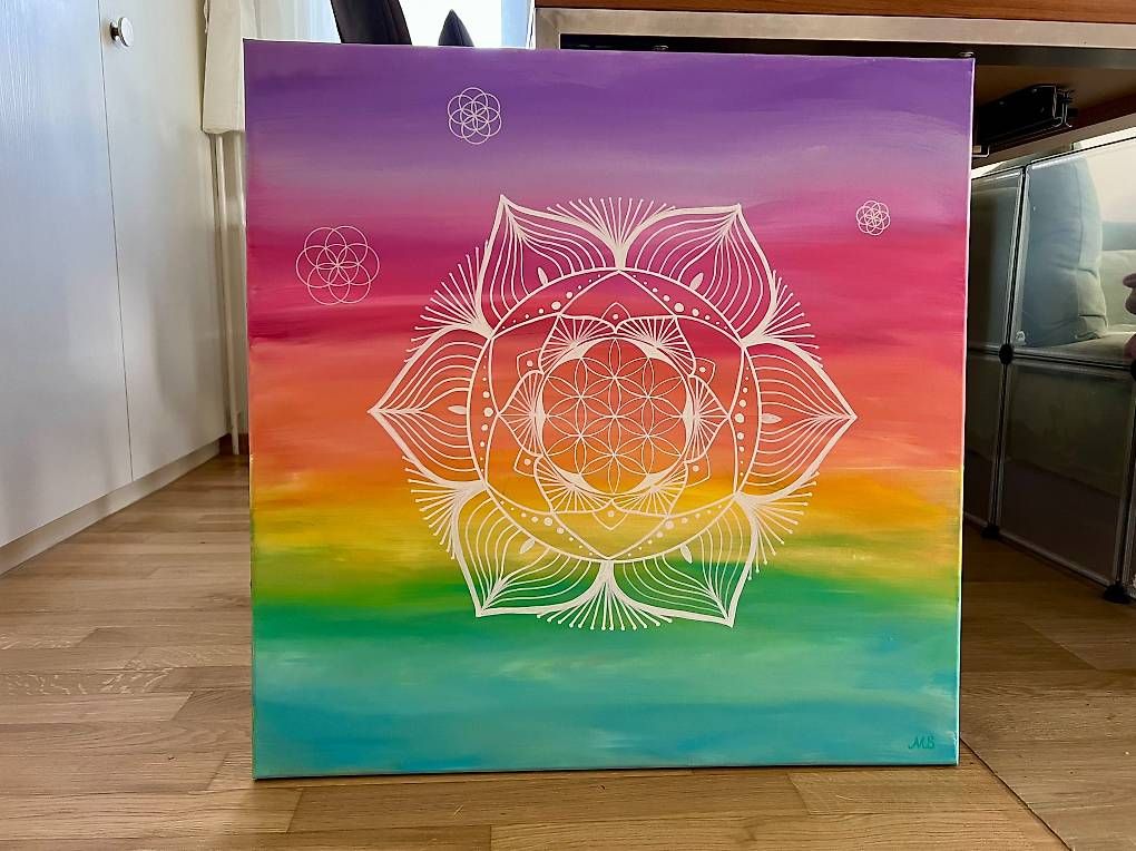Tableaux: 70x70cm Acryl-Bild mit Mandala – Neuf avec emballage d'origine à Urdorf par manuela4 2