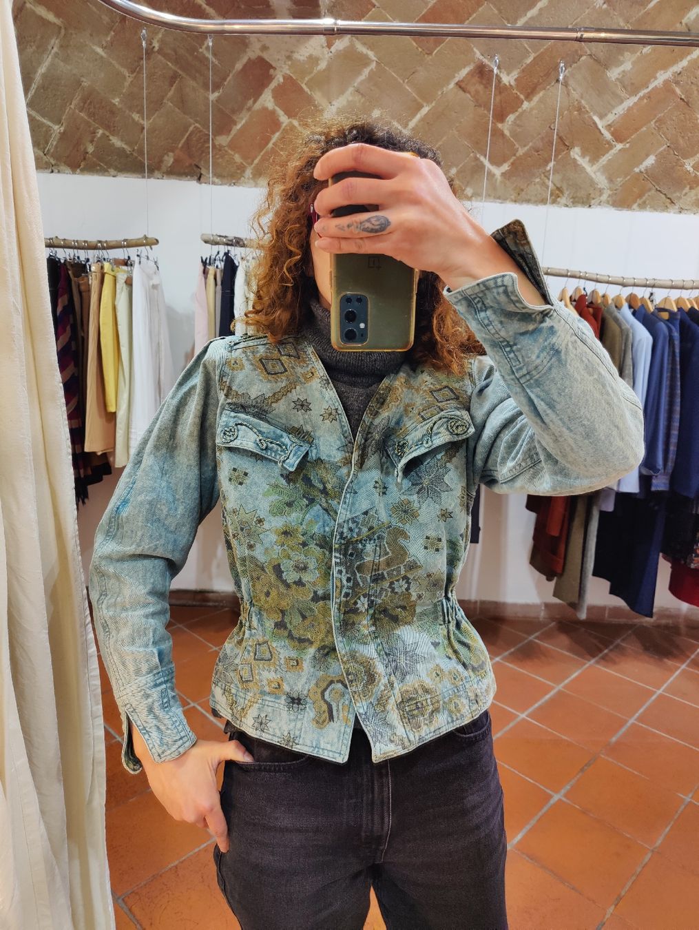 Jacken: Rare Vintage 80's Patterned Denim Jacket  – Gebraucht aus La Tour-de-Peilz von dAutrefois 3