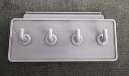 4 Haken für die Kederschiene, neuwertig, 15x6cm