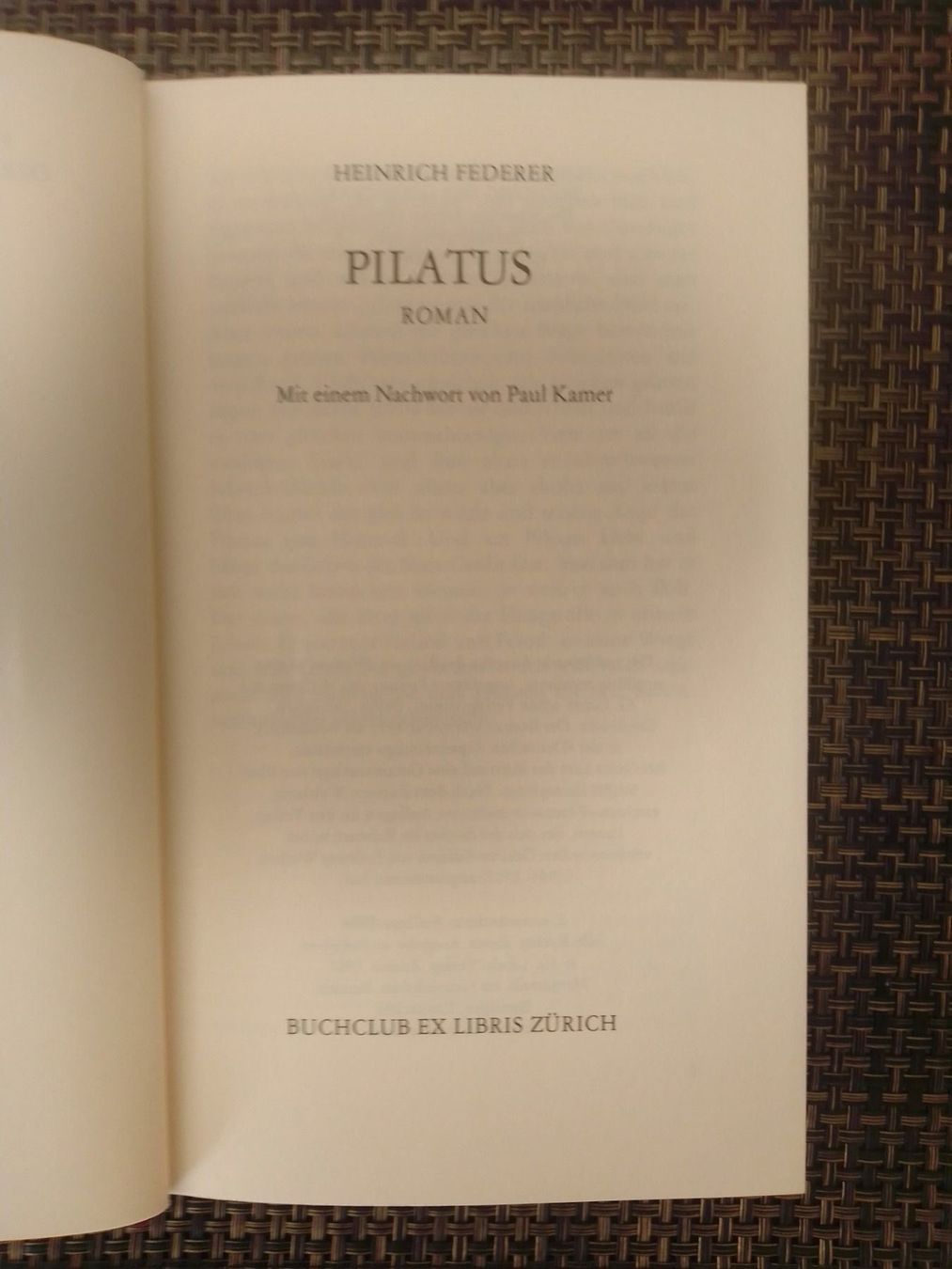 Libri: Pilatus – Usato da Bassersdorf venduto da elm_f9sw 1