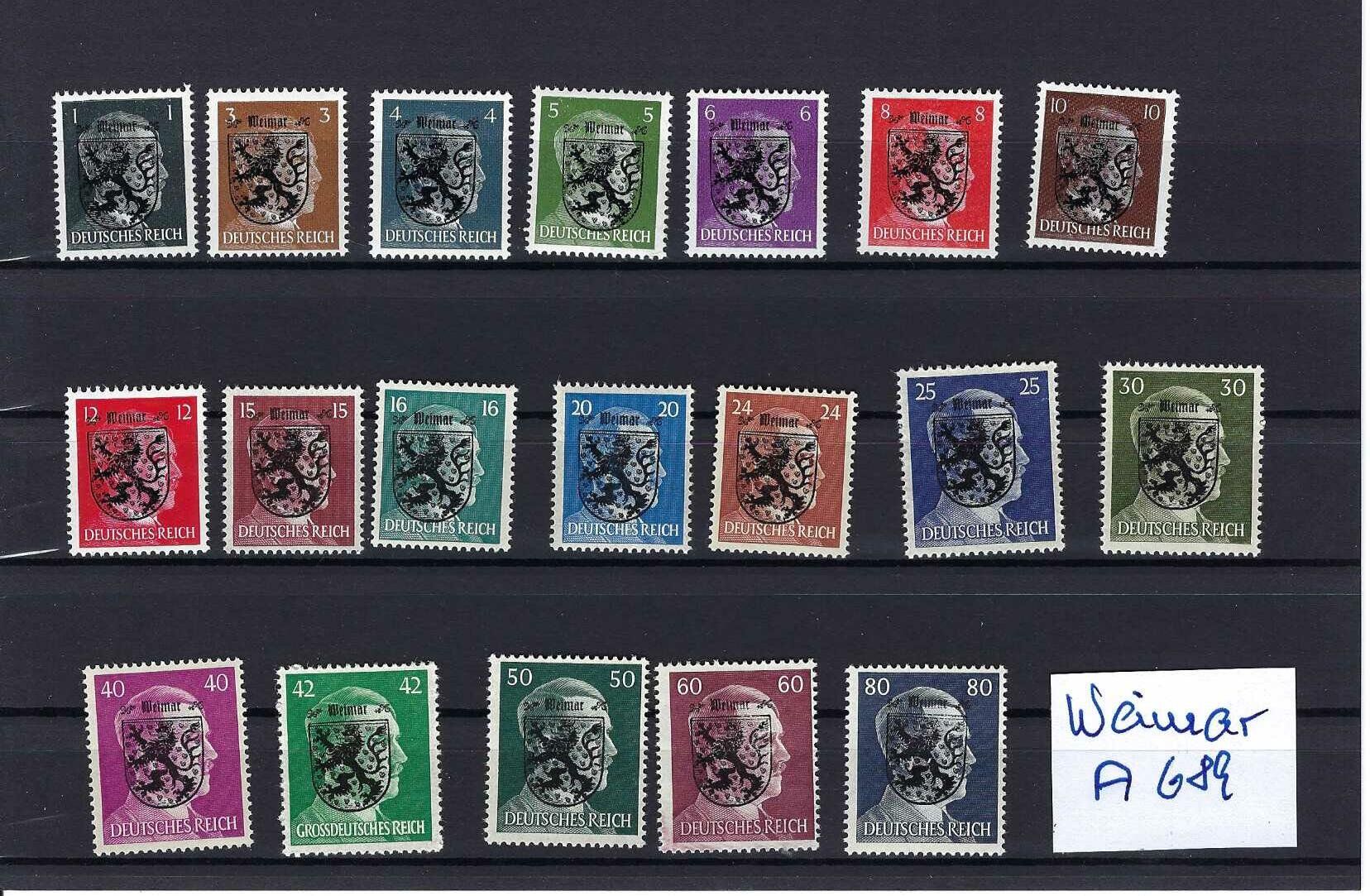 Alle Briefmarken: WKII Lokalausgabe Weimar ** – Neu und originalverpackt aus Altstätten SG von Nandodax
