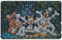 Tokyo Disneyland - seltene Metallica Telefonkarte aus JAPAN