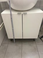 Waschtischunterschrank weiss mit 2 Tueren