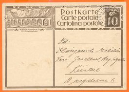 GS - Karte mit Bild - Kanderviadukt + R - Stempel 1930