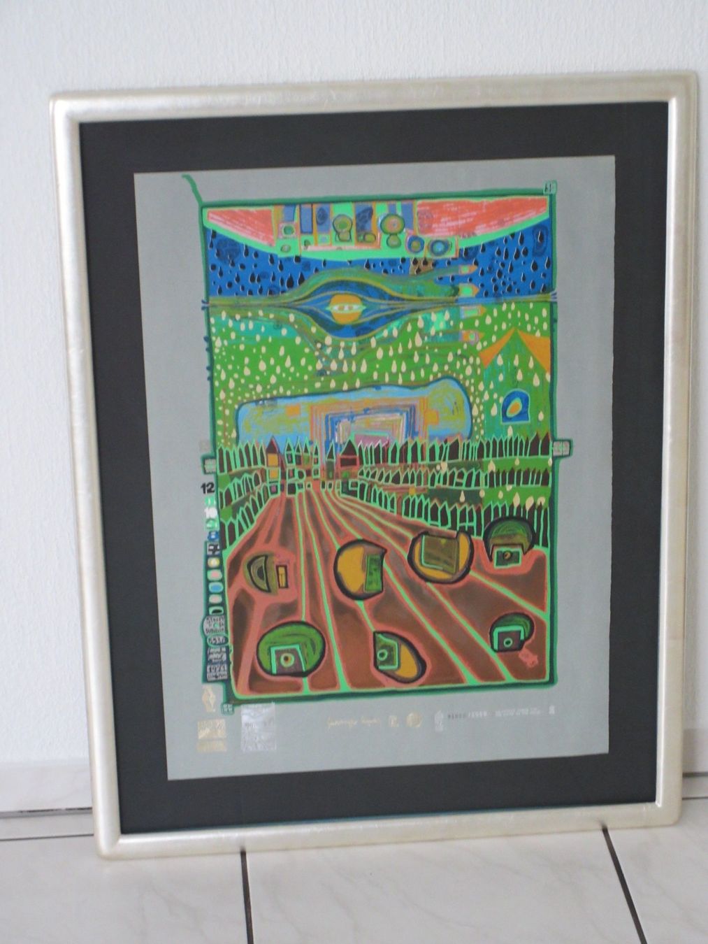 Poster & Bilder: Hundertwasser  Graphik "STRASSE DER ÜBERLEBENDEN" HWG 45 – Neu (gemäss Beschreibung) aus Weinfelden von Kunst2010
