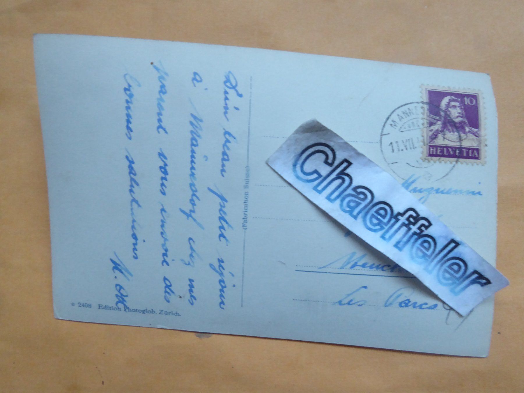 Cartoline postali: Stimmung am Zürichsee – Usato da Zürich venduto da Chaeffeler 1