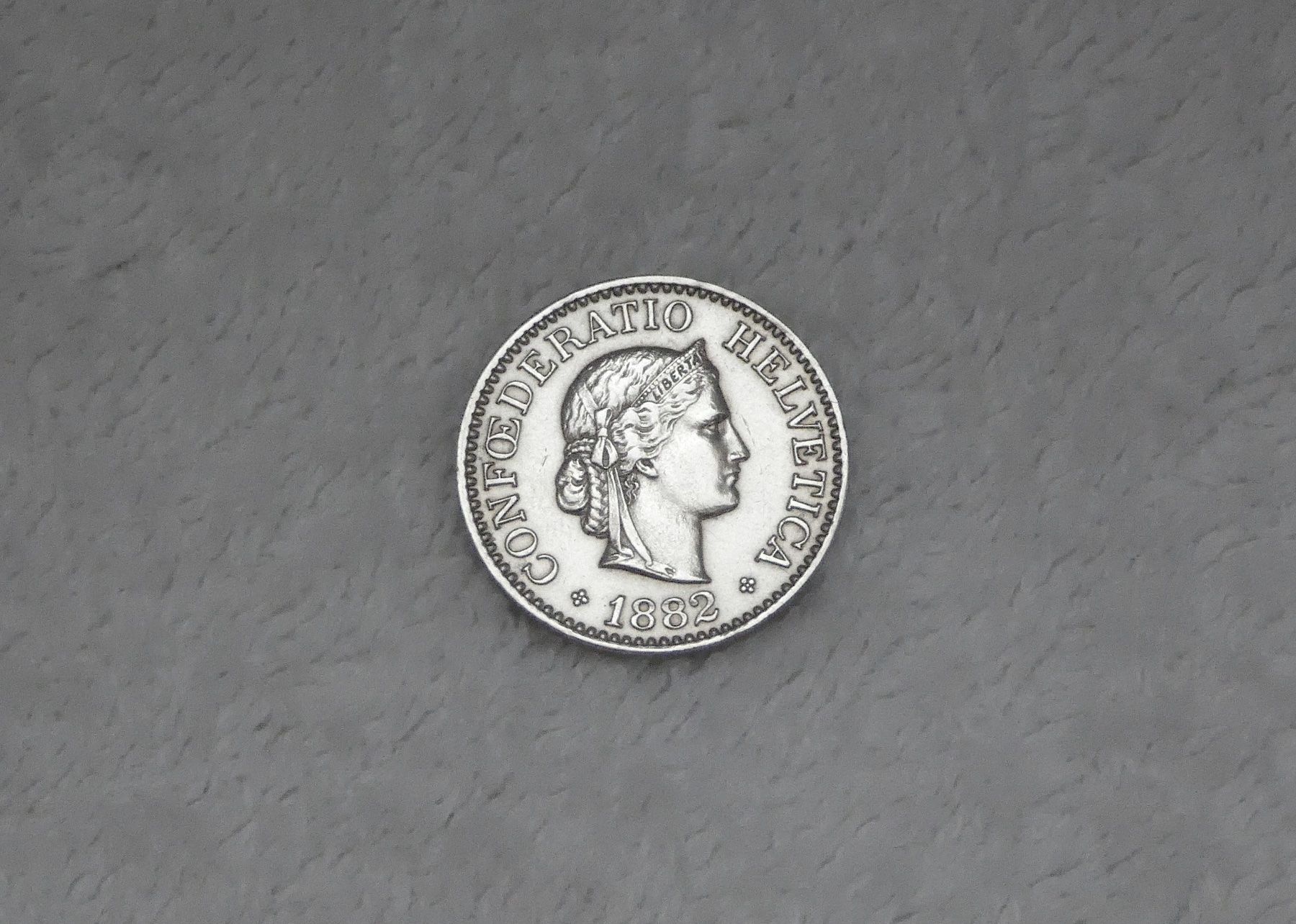Tutti le monete: 10 centimes/rappen 1882 – Usato da Nyon venduto da Ilmi09